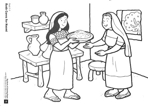 ruth and naomi coloring page|ruth and naomi story pictures.